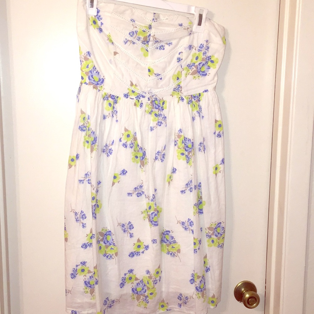 White floral dress